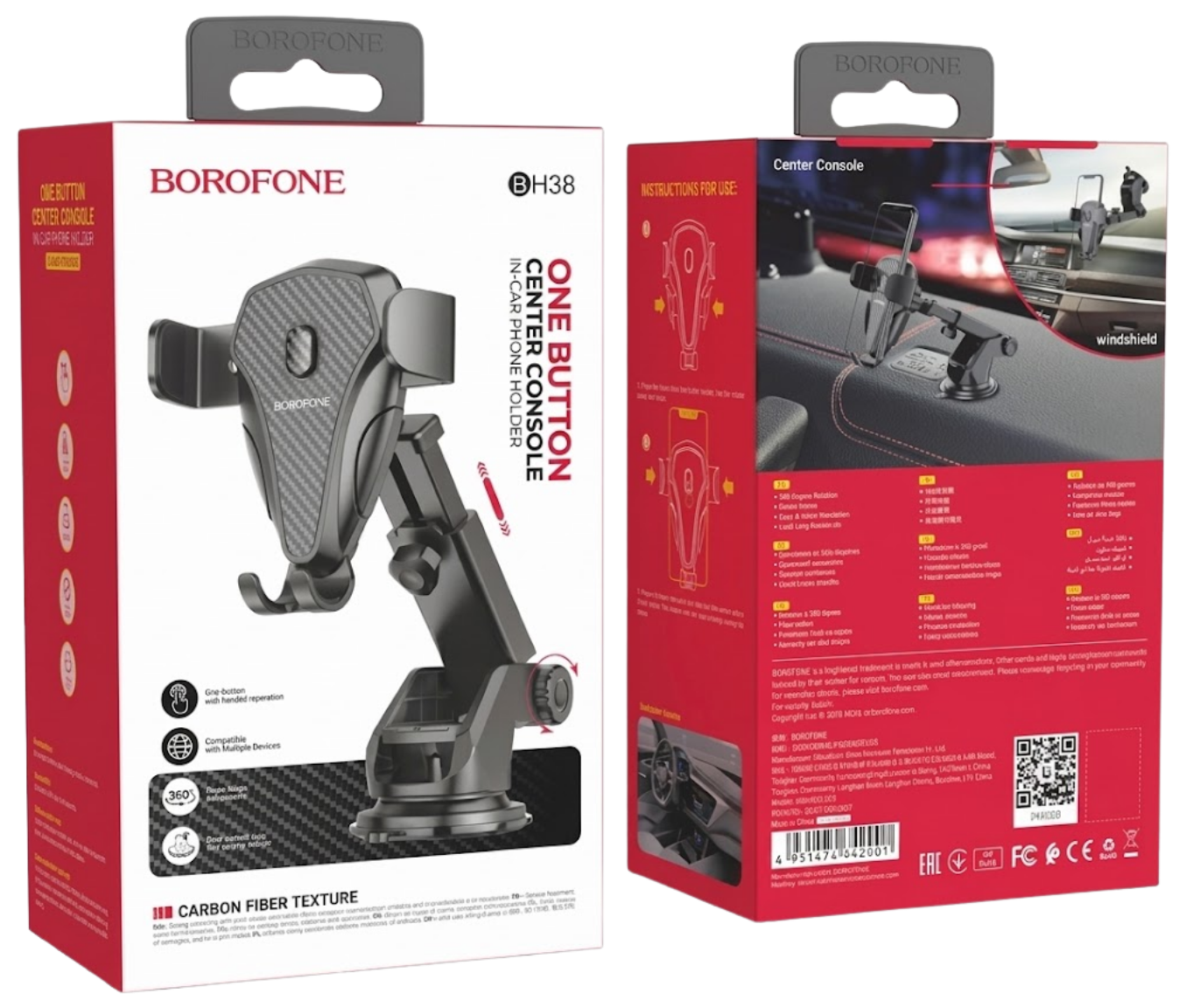 Soporte Para Auto Borofone BH 38 - Imagen 6