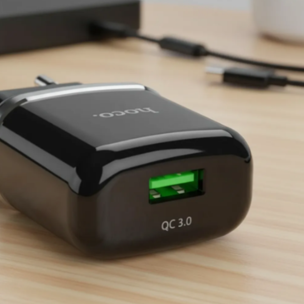 Cargador Adaptador USB Hoco C12Q 18W (Certificado SEC) - Imagen 3