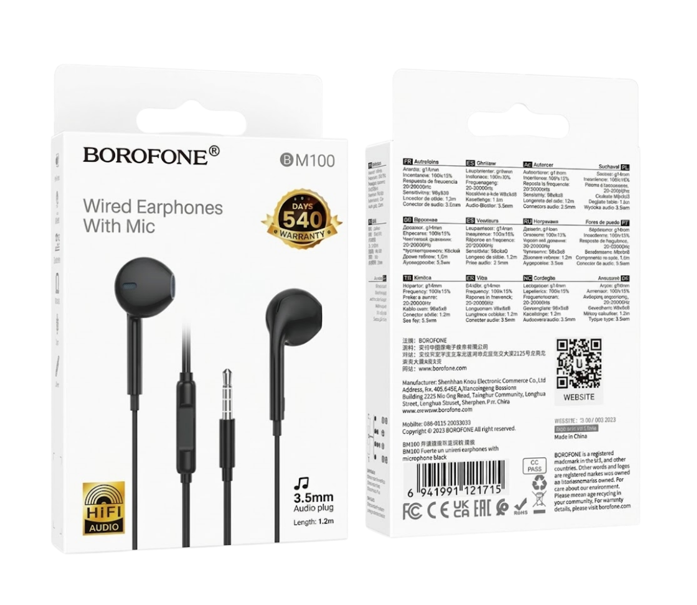 Audífonos Borofone BM 100 Max Jack 3.5 mm - Imagen 3