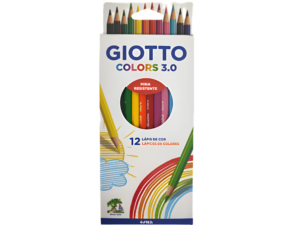 Lápices 12 Colores Hexagonal Largos Giotto
