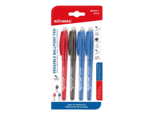 Lápices Gel Borrable Motarro 0.7mm Set 4 Unidades
